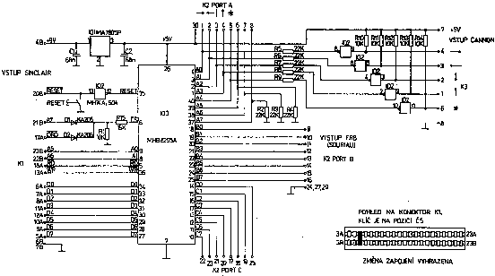 Schéma rozhraní UR4 - 37kB