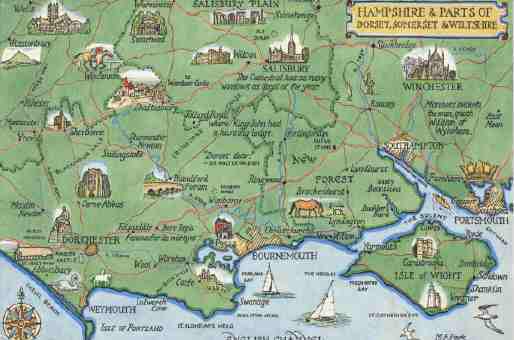 Map of Dorset